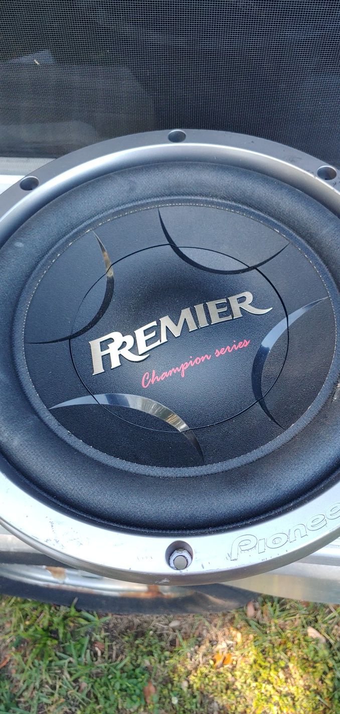 One Pioneer Premier 12" subwoofer