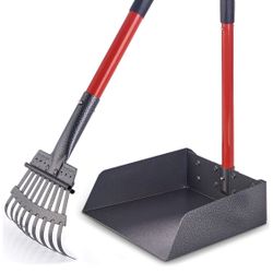 Pawler Bigger Dog Pooper Scooper for Large and Small Dogs, Easy to Use Rake and Tray Set for Pets, Great for Lawns, Grass, Dirt, Gravel
