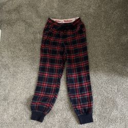 Hollister flannel jogger