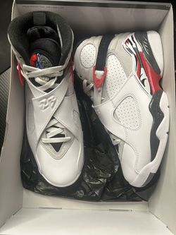 Jordan 8 White True Red Size 9.5 New 