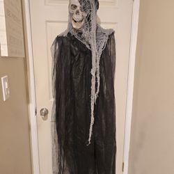5ft Tall Skull Reaper Halloween decoration ( reseda ca)
