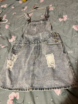 Denim Overall Dress 