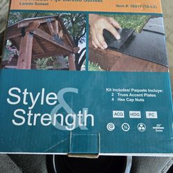 Wrought Iron OZCO Ornamental Wood Ties