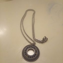 Silver Chain With Indian Pendant
