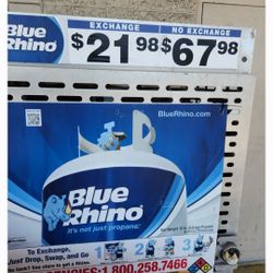 Propane tanks blue rhino