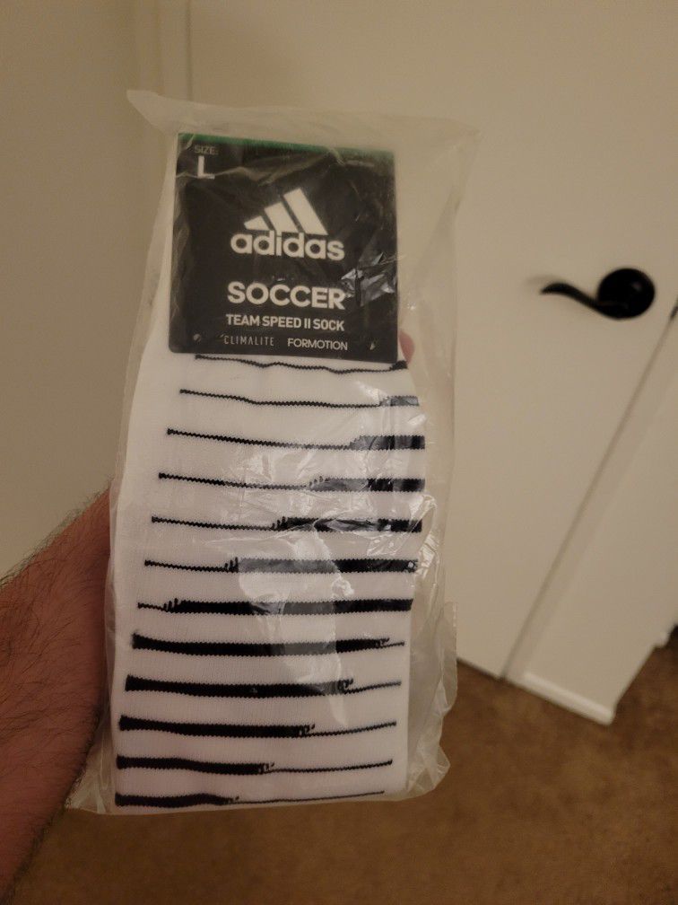 Adidas Socks Size Large. New!!