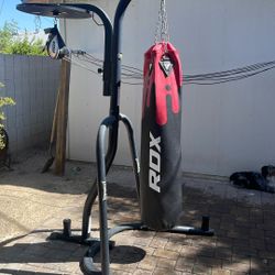 Everlast Punching Bag And Speedbag