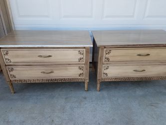 Two antique tables one is missing molding