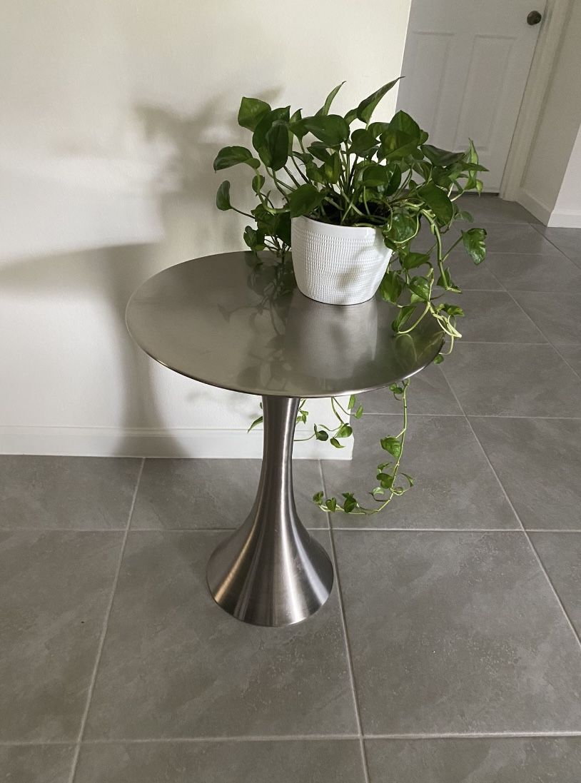 Silver Side Table