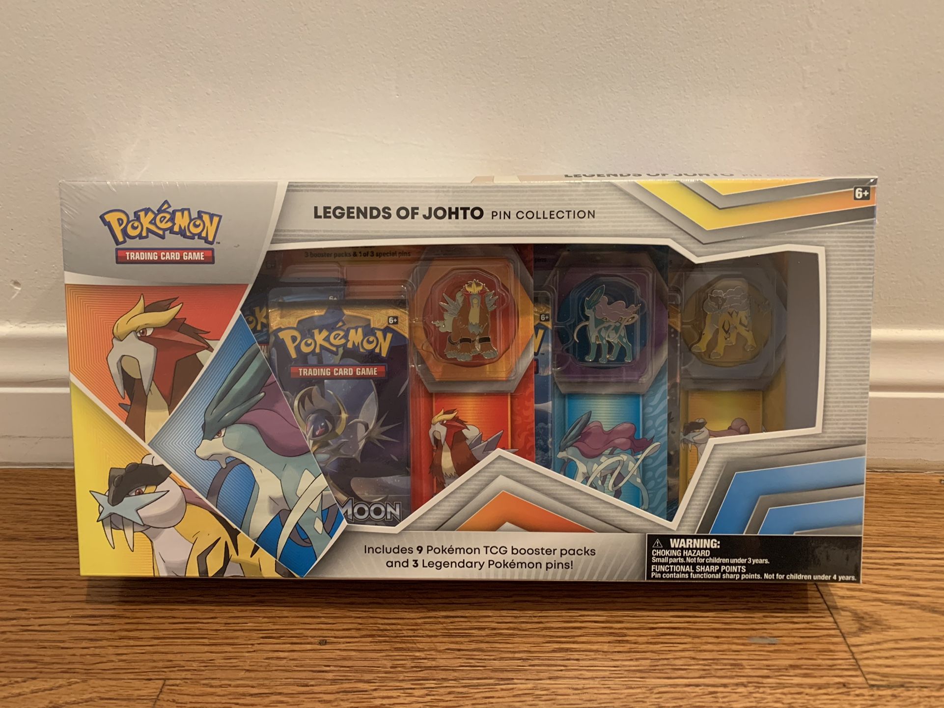Pokémon Legends Of Johto Pin Collection Set Brand New Factory Sealed