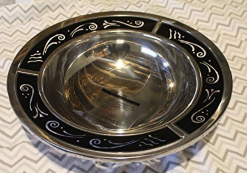 Spyro Black Metal Serveware by Lenox