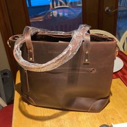 Montana Hudson Leather Computer Tote