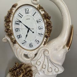 Marble Elephant Clock For Sale