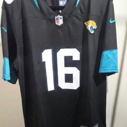 Nike Trevor Lawrence #16 Jacksonville Jaguars Black Stitched Jersey - Size L