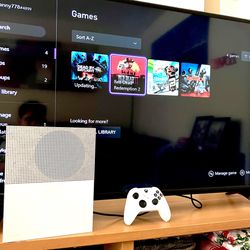 Xbox One S with Red dead redemption 2, Skate 3 and Dead by Daylight