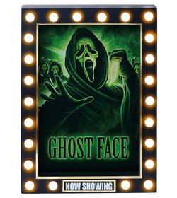 Scream Ghost Face Light-Up Marquee Sign 12” LED Horror Movie Halloween Decor NEW W/TAGS Officially Licensed (Price Is FIRM)