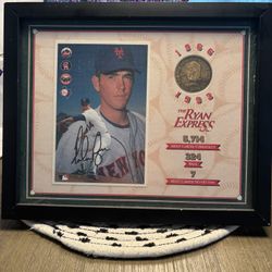 Autographed Nolan Ryan Express