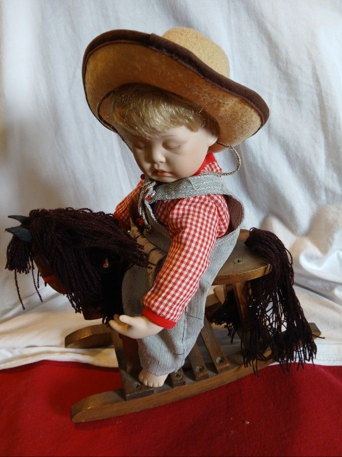 The Ashton Drake Galleries "Asleep in the Saddle"