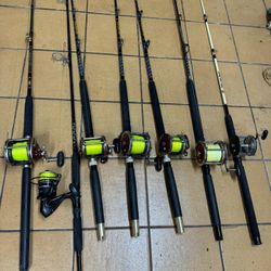 Fishing Rods And Gear Lot