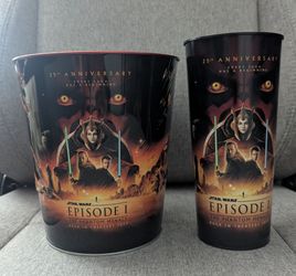Star Wars 25th Anniversary "Phantom Menace" Bucket & Cup