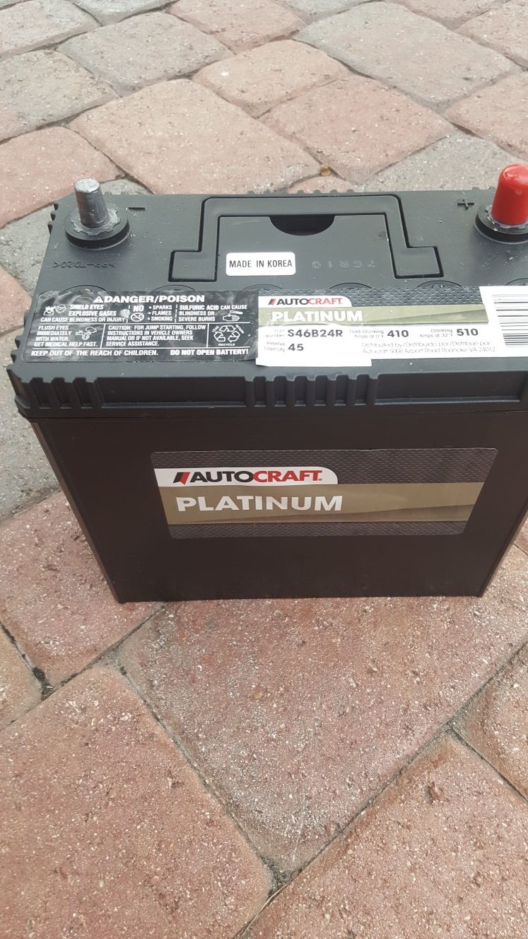 AutoCraft Platinum AGM Battery 12V 410 CCA for Sale in West Palm Beach FL OfferUp