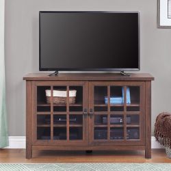 Better Homes & Gardens Oxford Square TV Stand for TVs up to 55", Dark Cherry