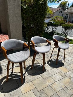 Mid-century Modern Swivel Counter Stools
