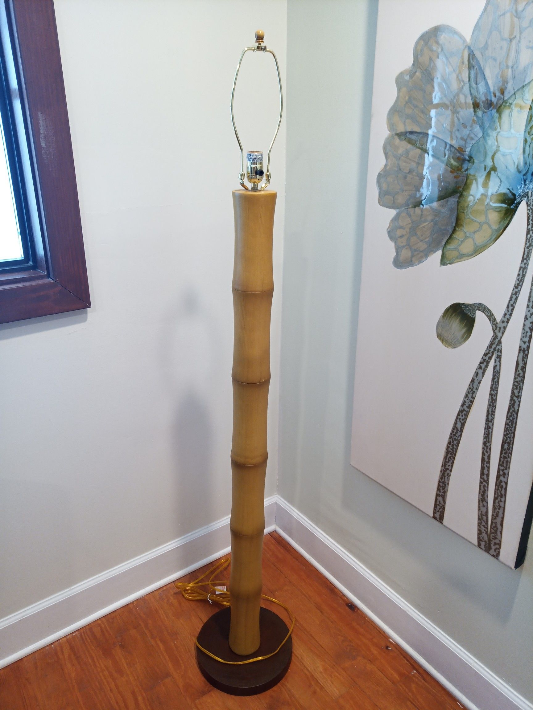 Bamboo floor lamp