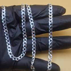 ✨ 22” Italian .925 Sterling Silver Curb Chain ✨