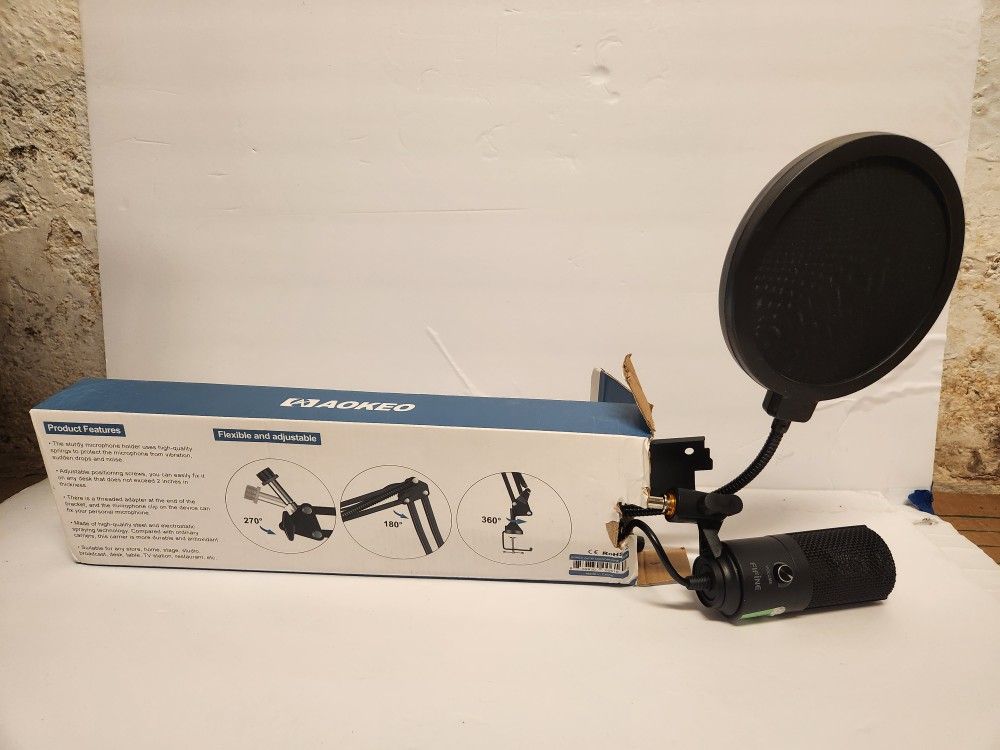 USB Microphone With Pop Filter