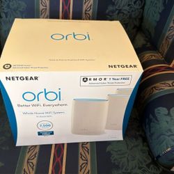 Orbi Wireless Mesh Wi-Fi With Original Box