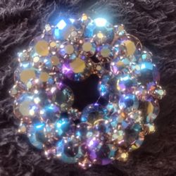 Aurora Borealis Vintage Brooch 