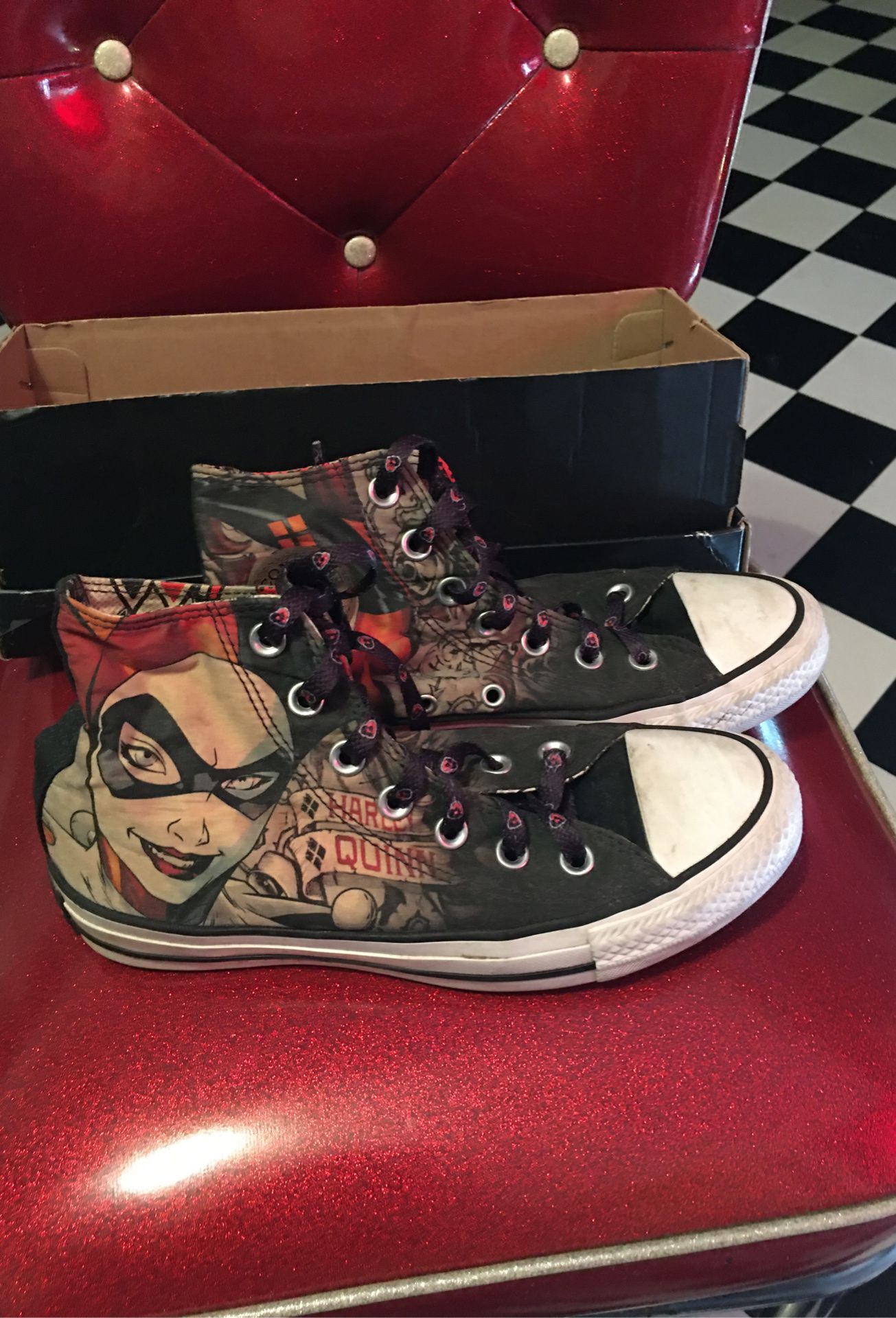 Nearly New Harley Quinn Converse
