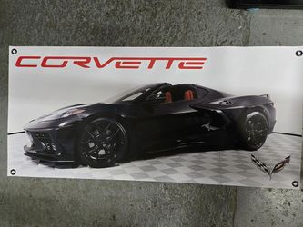 Corvette C8 Poster - Black