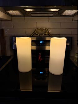 Large flameless LED battery candles