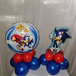 Sonic The Hedgehog Balloon Centerpiece 