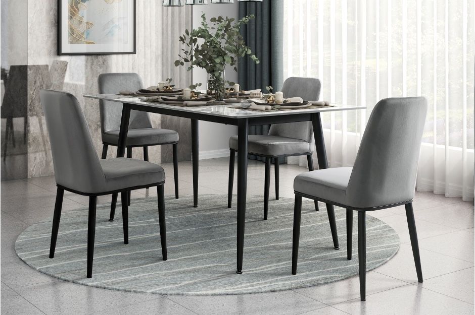 5pcs Grey Dining Set