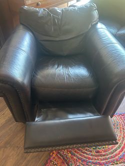 Leather recliner