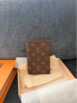 Monogram Canvas Passport Cover with Slots for Credit Cards