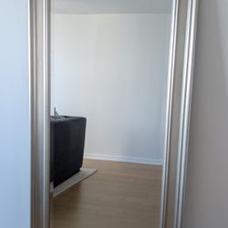 Large Full Length Floor Mirror – Silver Frame