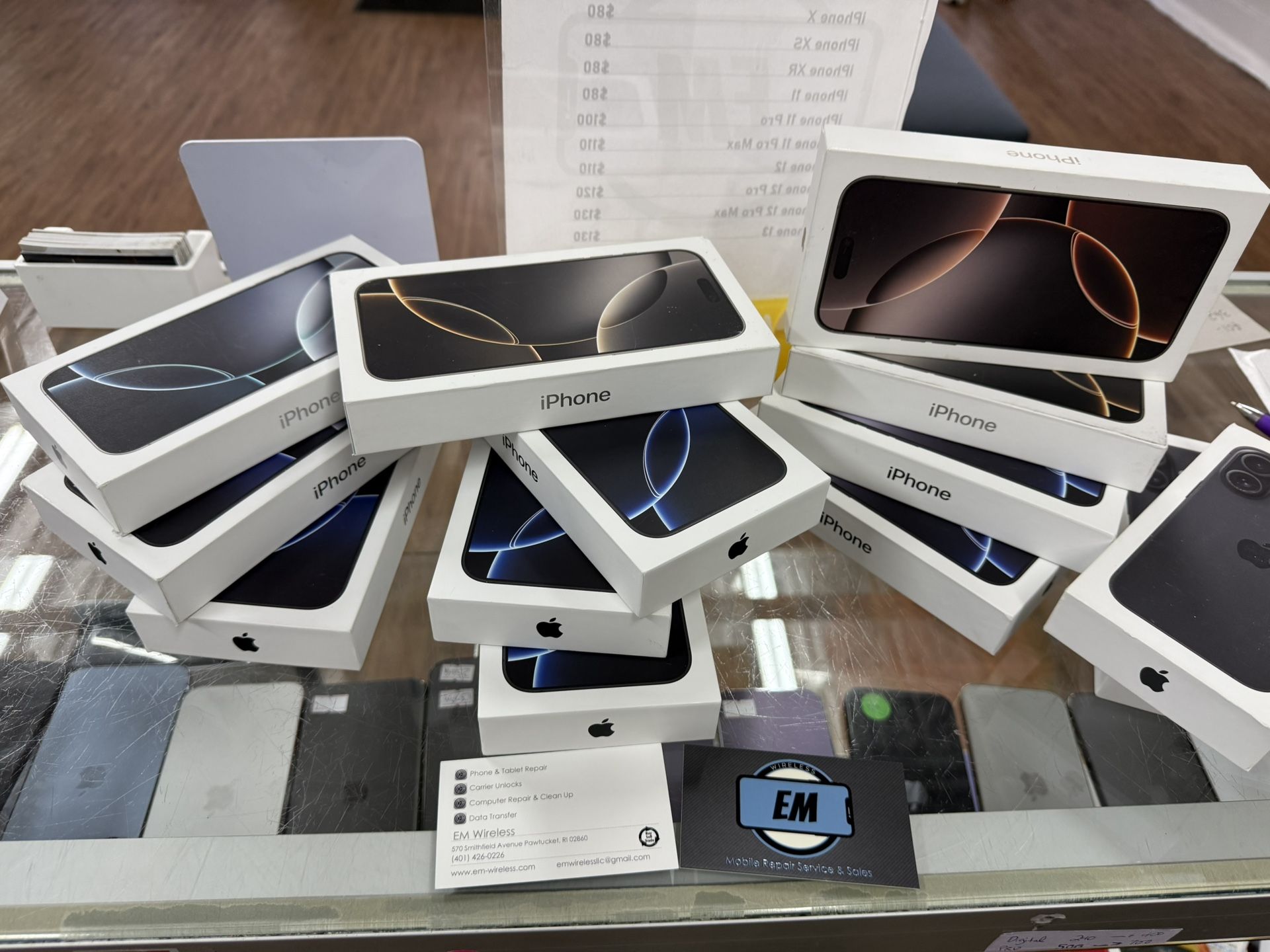 UNLOCKED iPhone 16 Pro Max 256GB Desert Titanium . We Also Offer Financing For $54 Down. Pick Up @EM Wireless Pawtucket