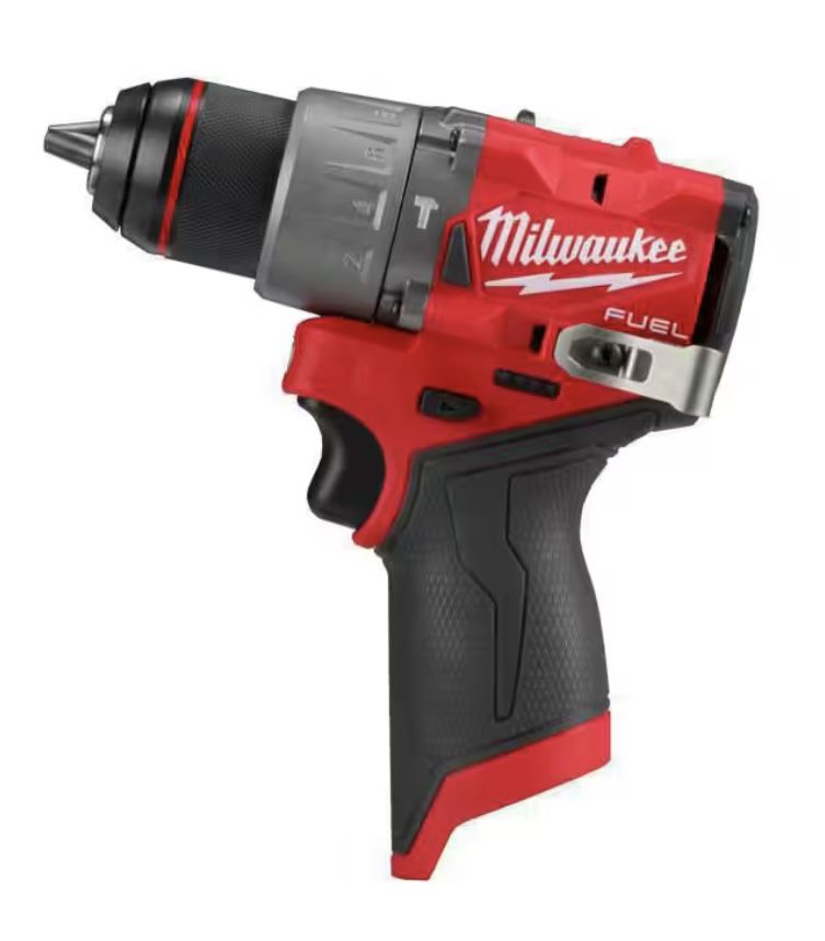 Milwaukee M12 FUEL 12V Lithium-Ion Brushless Cordless 1/2 in. Hammer Drill (Tool-Only)