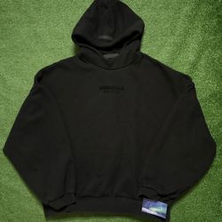 Fear Of God Essentials Hoodie Jet Black Large
