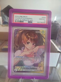 One Piece Charlotte Pudding OP08 Alternate Art PSA 10