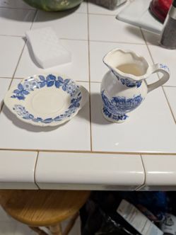 Pitcher and saucer