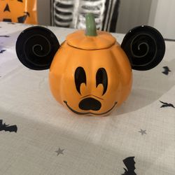 Halloween Mickey Cookie Jar 