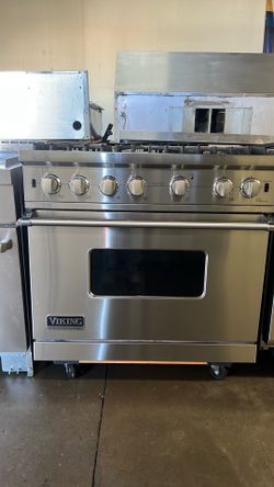 VIKING 36”WIDE ALL GAS RANGE STOVE IN STAINLESS STEEL