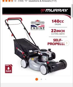 Murray 22 in. 140 cc Briggs & Stratton Walk Behind Gas Self-Propelled Lawn Mower with Front Wheel Drive and Bagger new