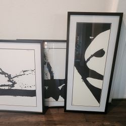3 for 1 Black and White wall Painting