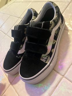 VANS OLD SKOOL V Glow pirate Black/White size 13.5